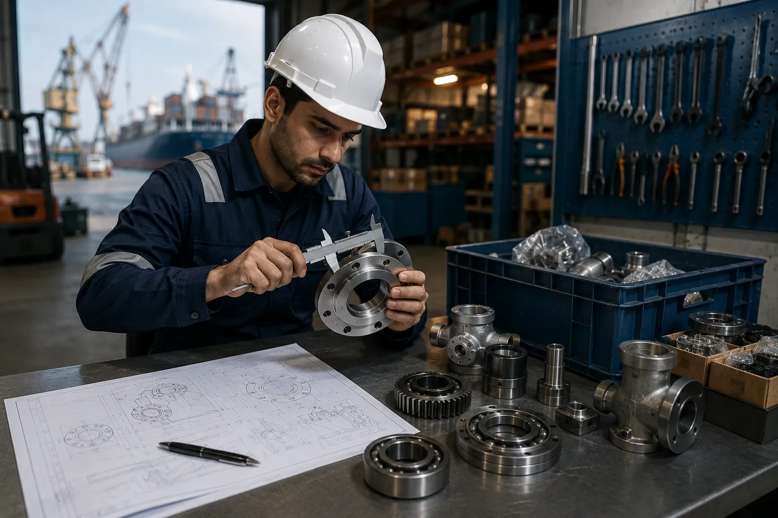 Marine Technical Inspection and Parts Cross-Referencing