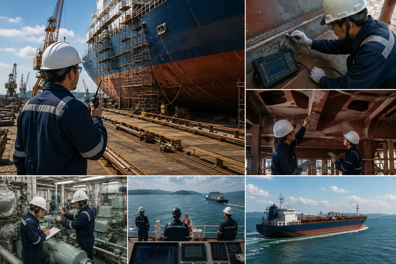 JUKO MARINE technical inspector conducting sea trial evaluation