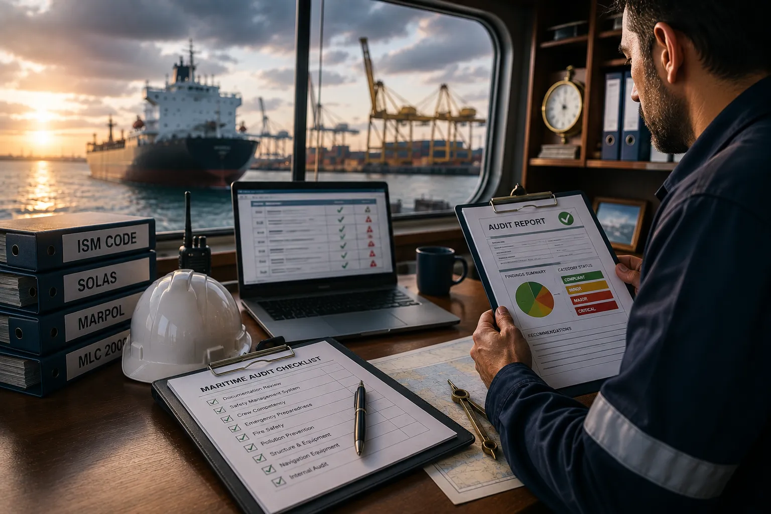 JUKO MARINE operational compliance workflow and vetting preparation illustration