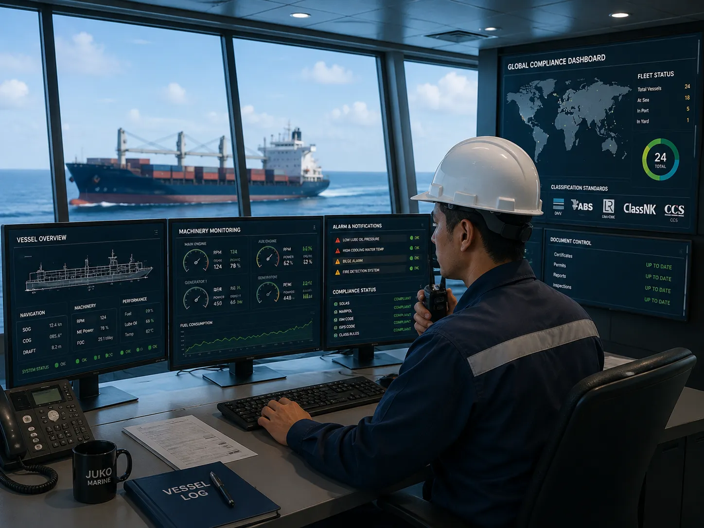 Ship management audit process and quality framework inspection
