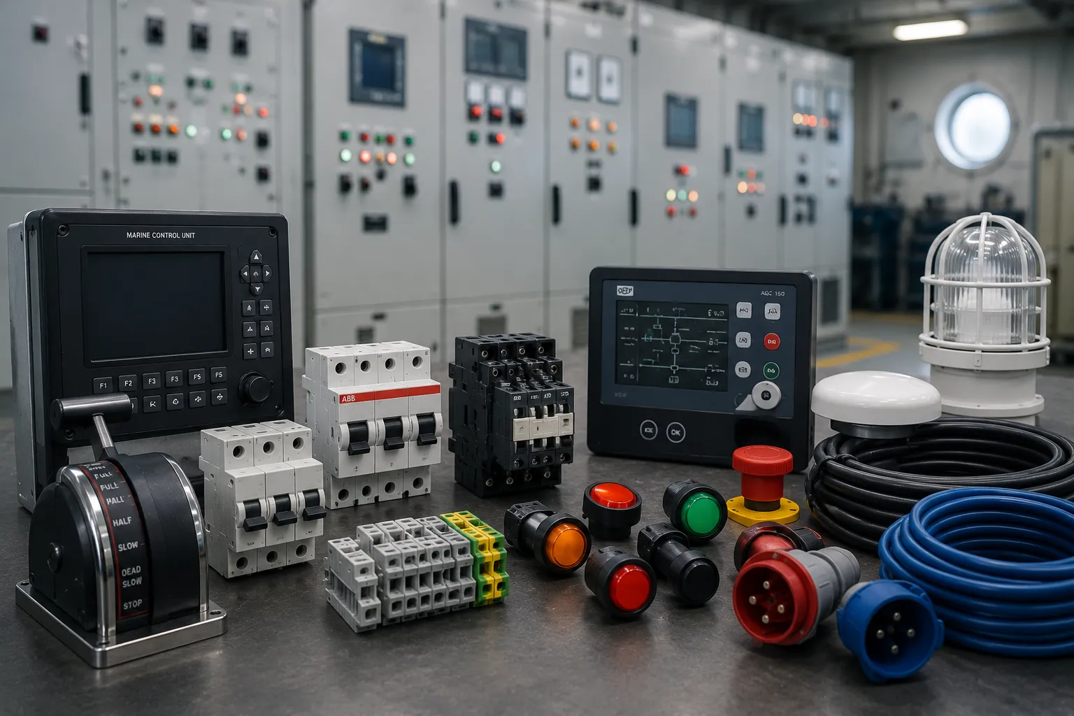 Marine electrical parts equipment and bridge automation control systems