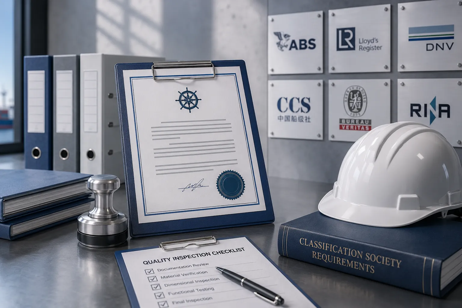 Classification society certified electrical parts and marine standard compliance verification