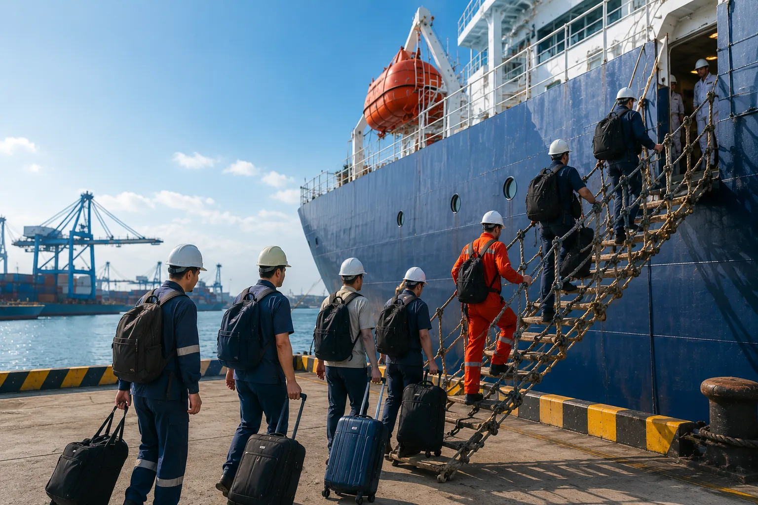 Seafarer Port Logistics and Crew Transfer Operations
