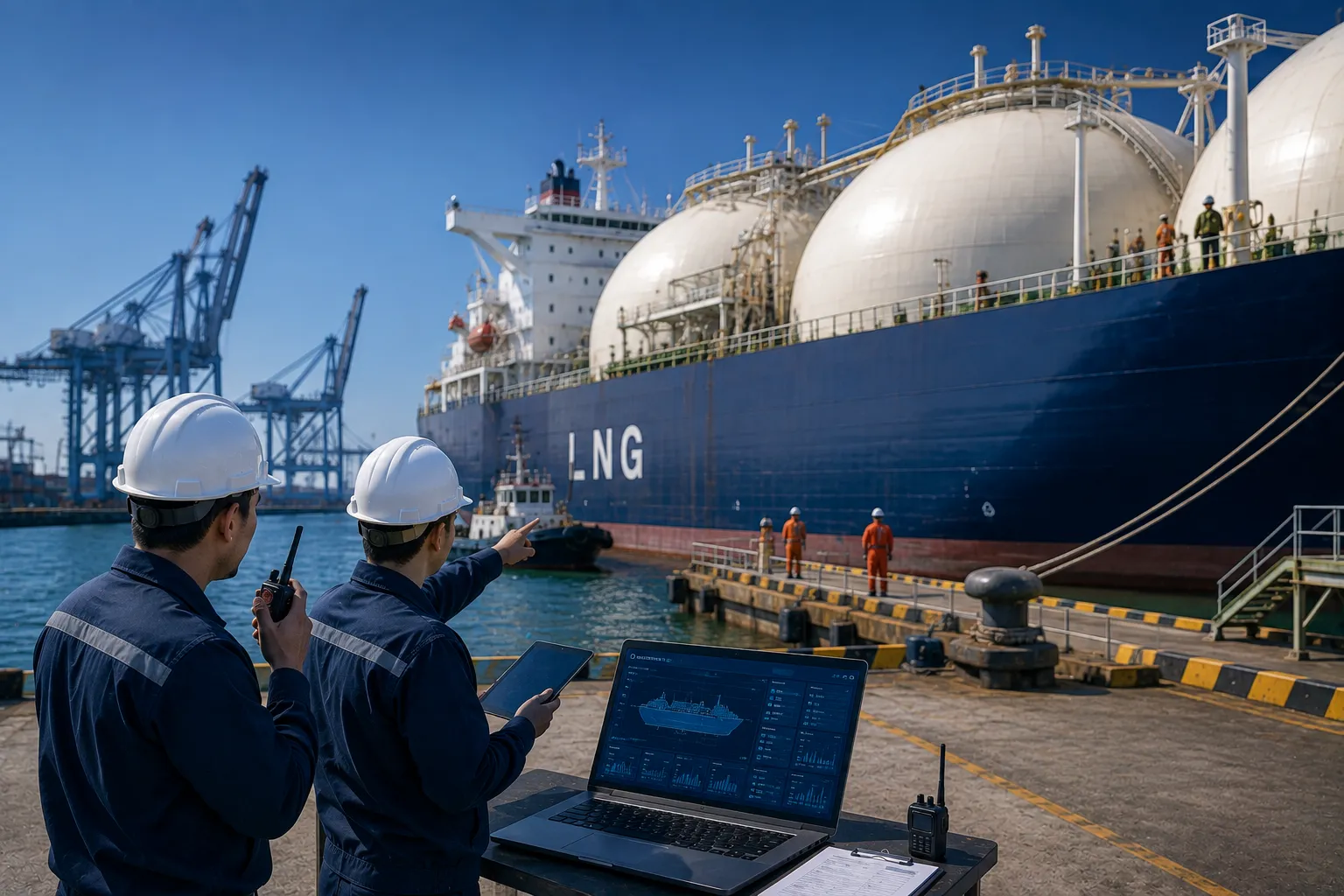 LNG carrier and tanker customs clearance