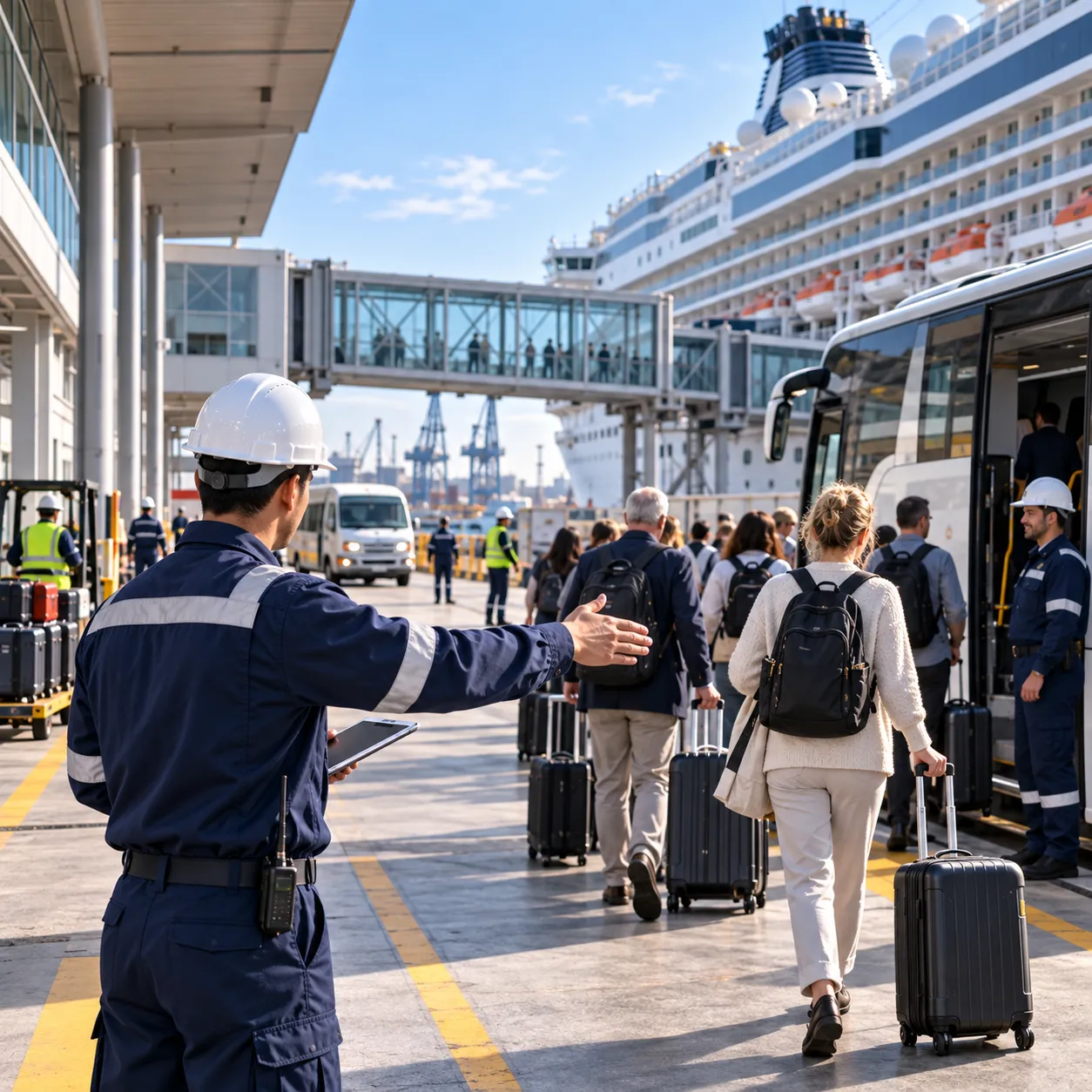 Cruise passenger logistics and shore excursion management