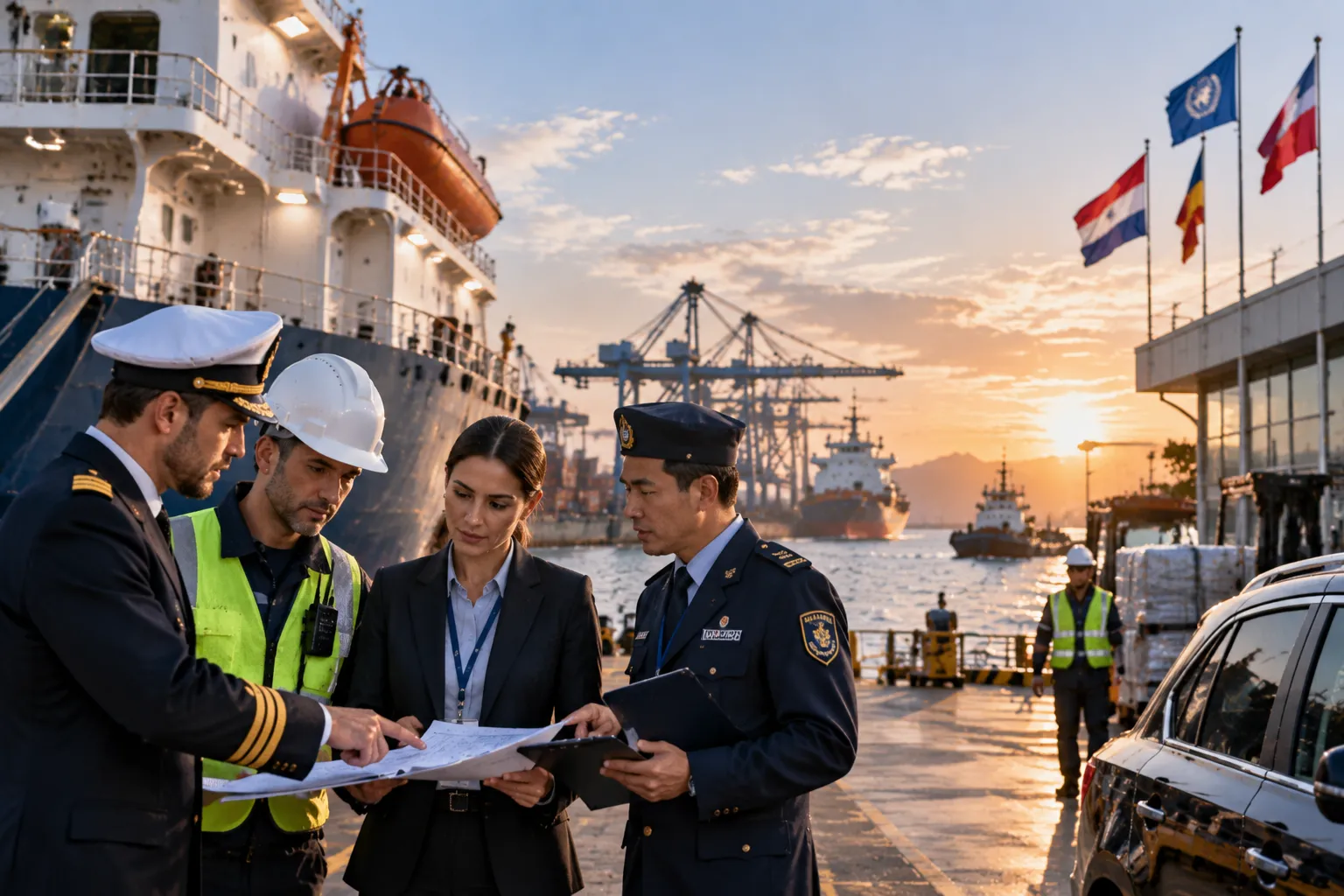 Port agency and diplomatic EEZ clearance for scientific research vessel