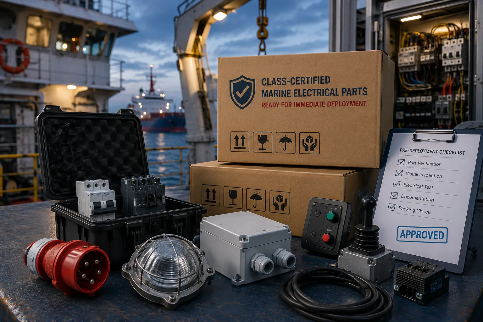 Marine Vessel Electrical Replacement Parts Emergency Supply