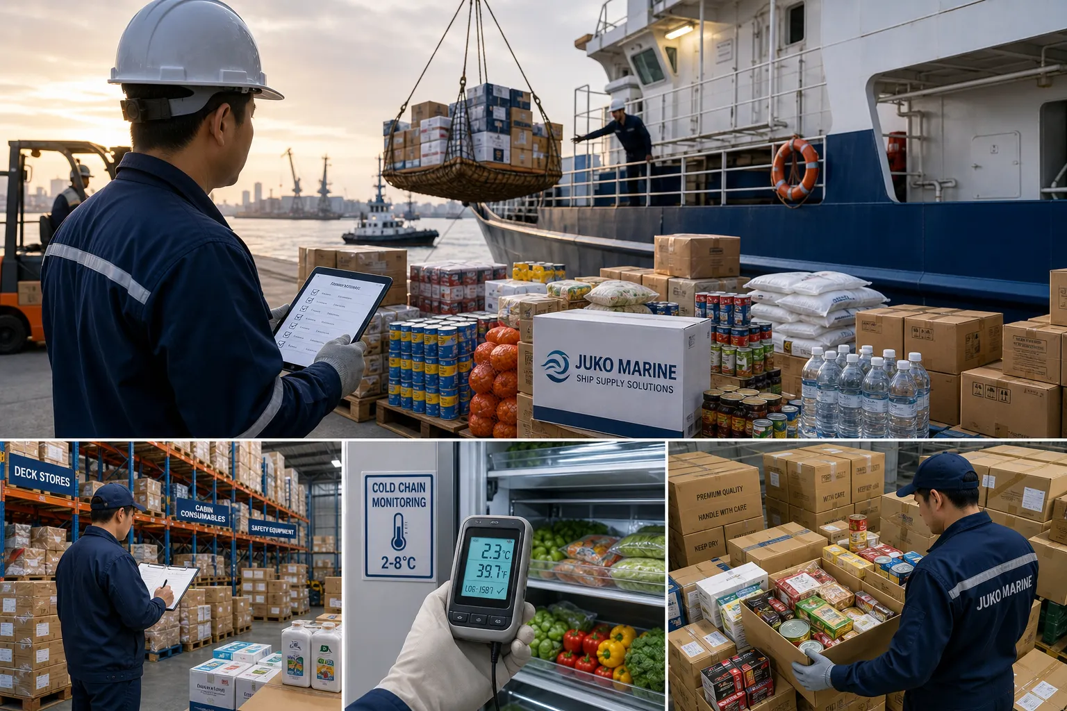 Marine stores and cold chain provisions supply