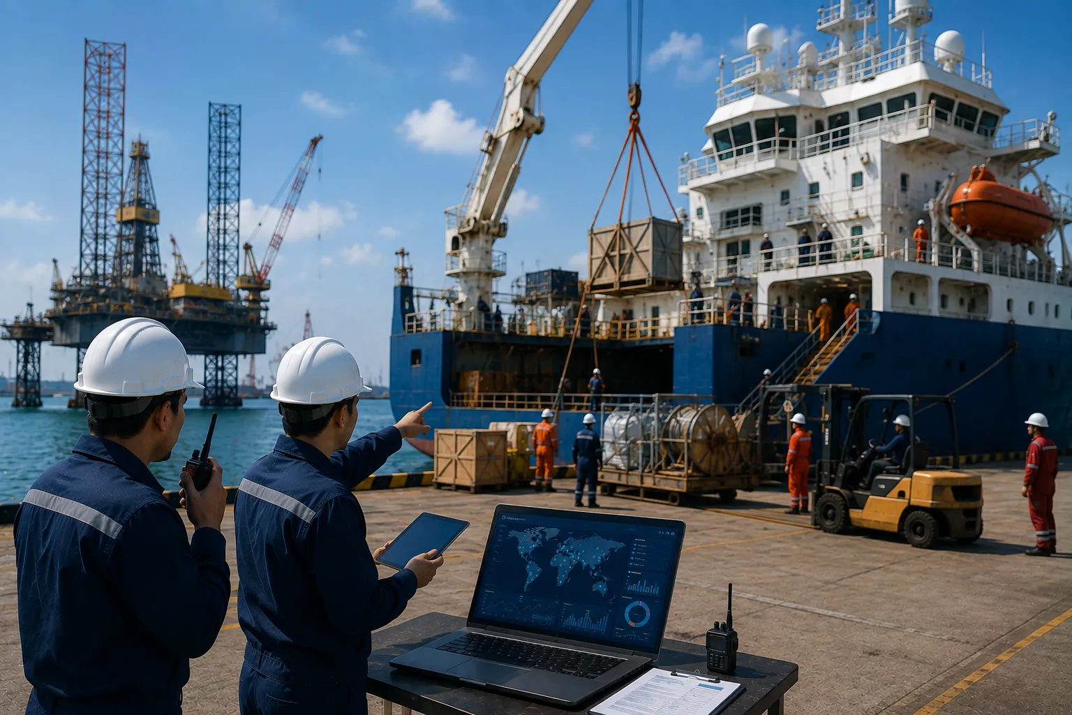 Offshore and specialized vessel customs clearance