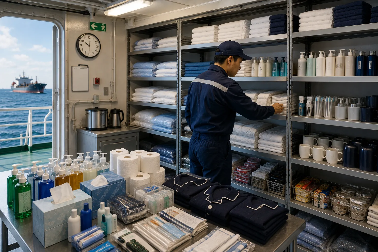 Cabin and Crew Supplies - personal protective equipment PPE, bedding, and crew welfare packages