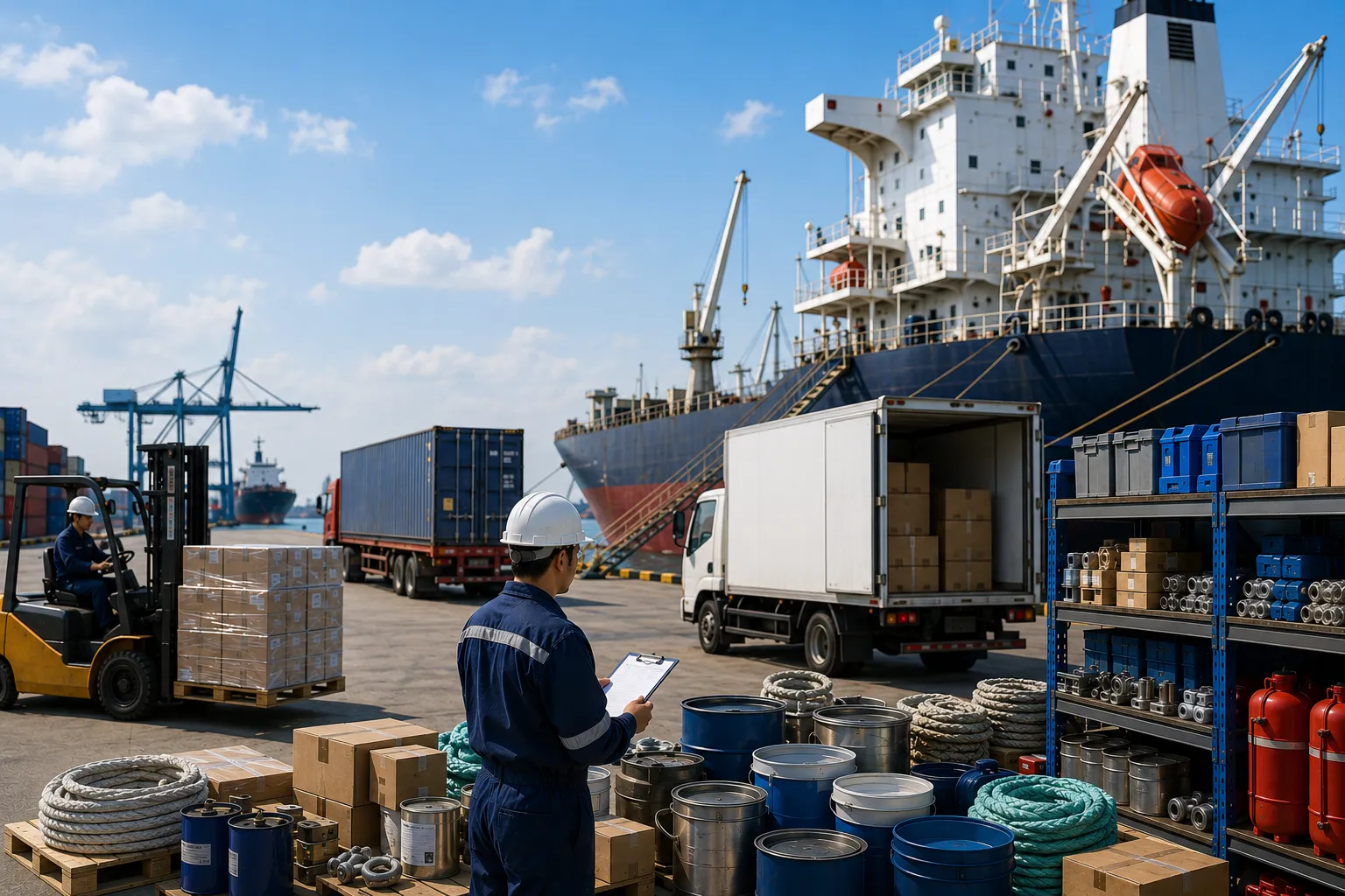 JUKO MARINE vessel store procurement partner delivering cabin supplies