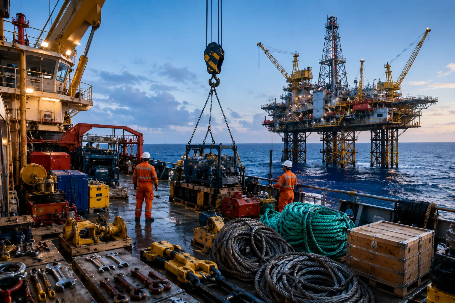 Offshore vessel support and marine engineering gear