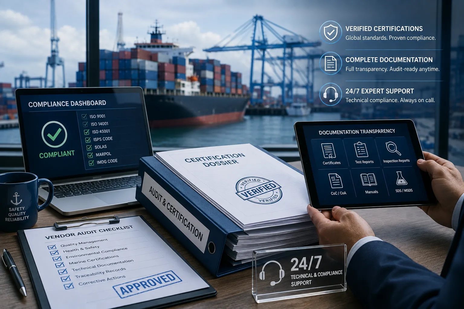 JUKO MARINE quality inspection and international maritime compliance protocols