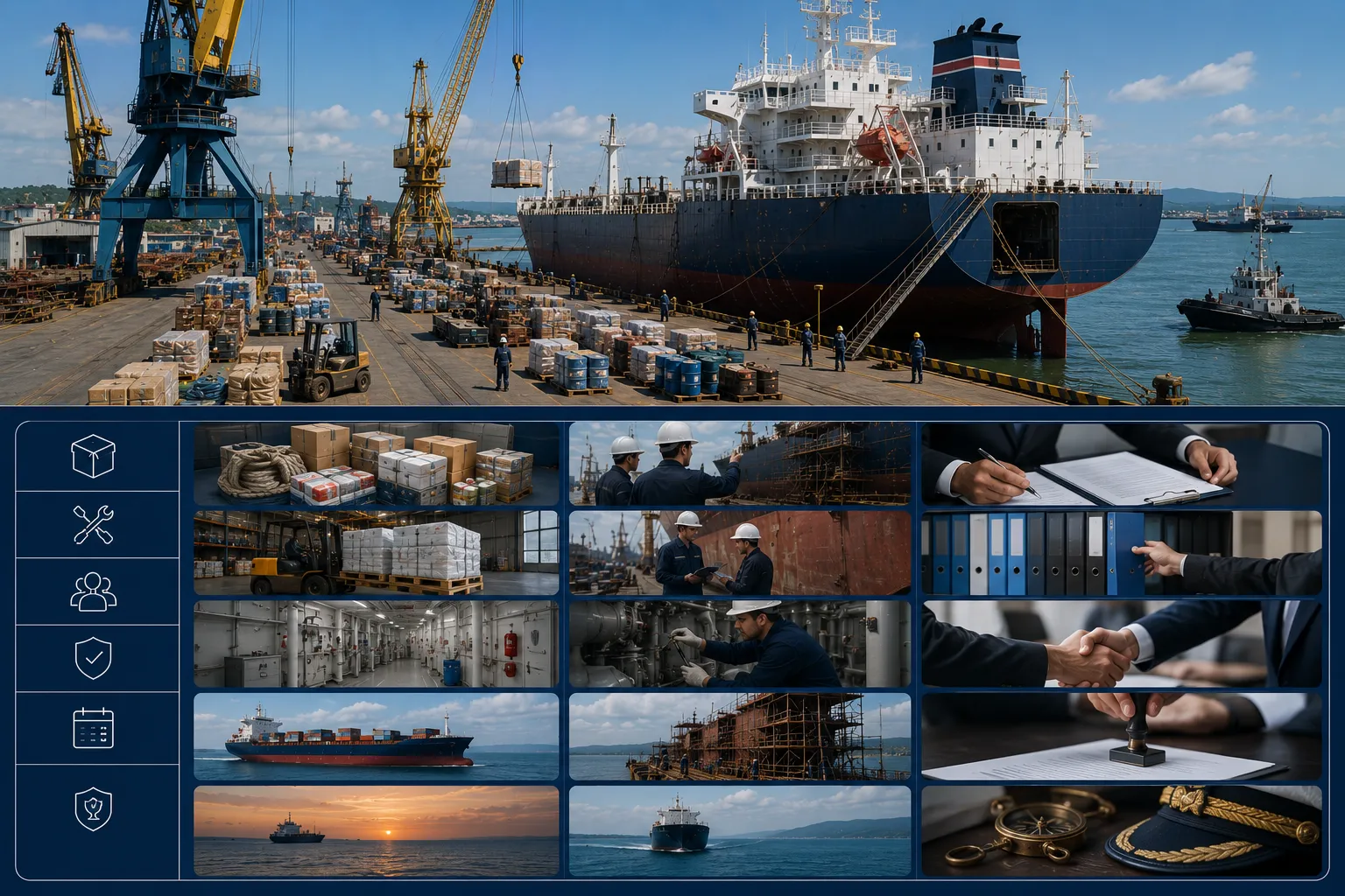 JUKO MARINE initial supply vs handover scope matrix and newbuilding supply management overview