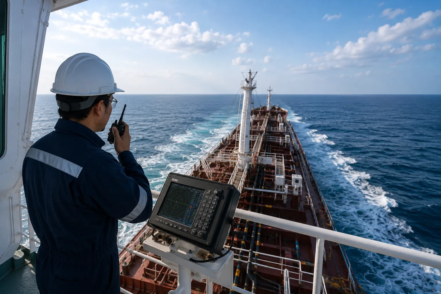 Vessel speed and endurance test on open sea