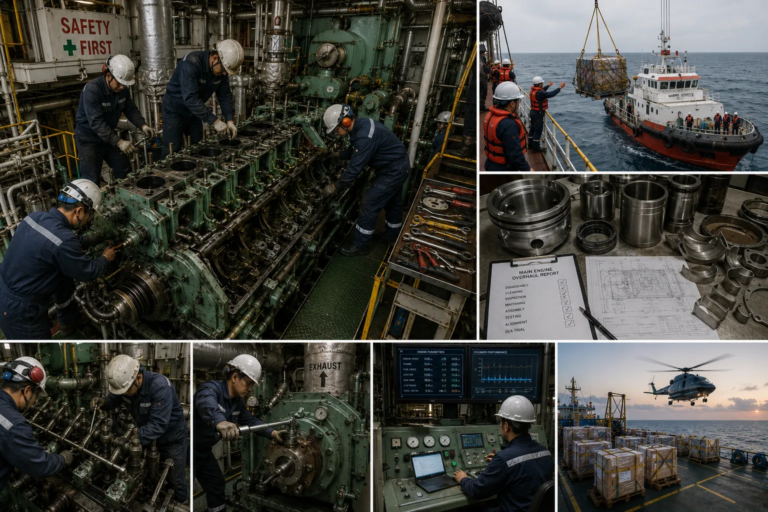 Emergency Afloat Repair on Bulk Carrier Main Engine