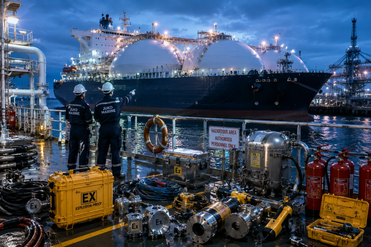 LNG carrier supply and explosion-proof marine equipment