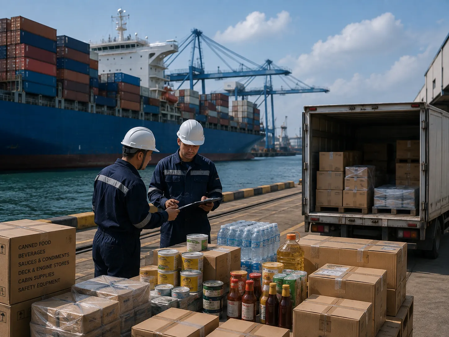 Recurring provision and store sourcing operations for global container fleet