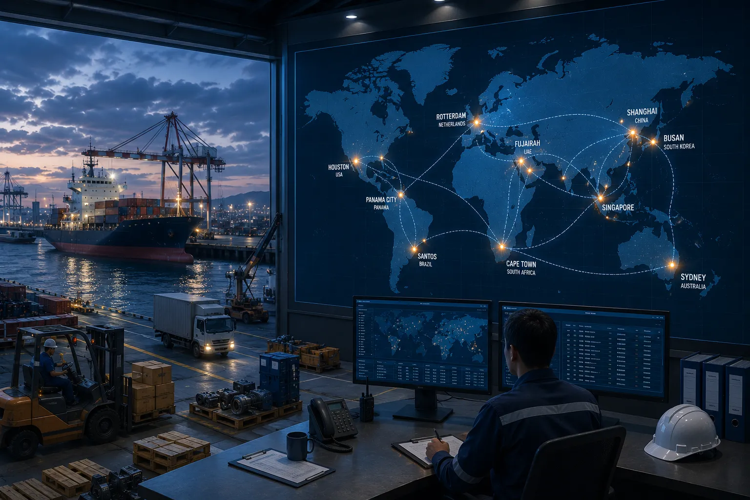 JUKO MARINE Global Supply Network Map