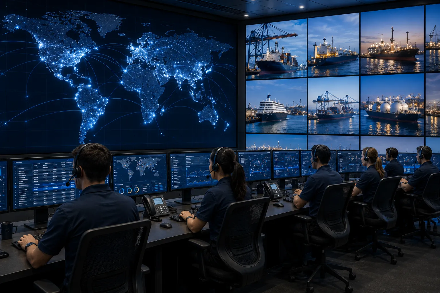 Global Port Agency Logistics and Emergency Vessel Support Network