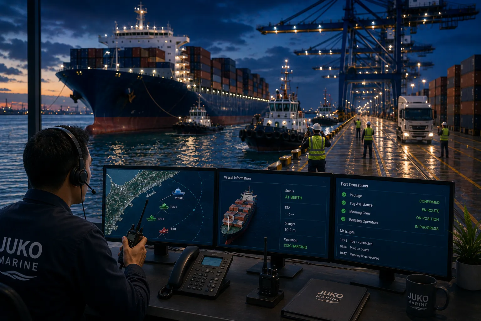 JUKO MARINE pilotage, tug and mooring coordination support