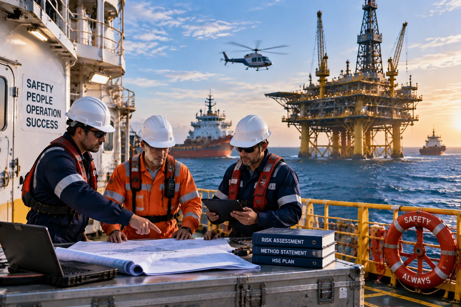 Marine engineering safety inspection and offshore compliance management by JUKO MARINE