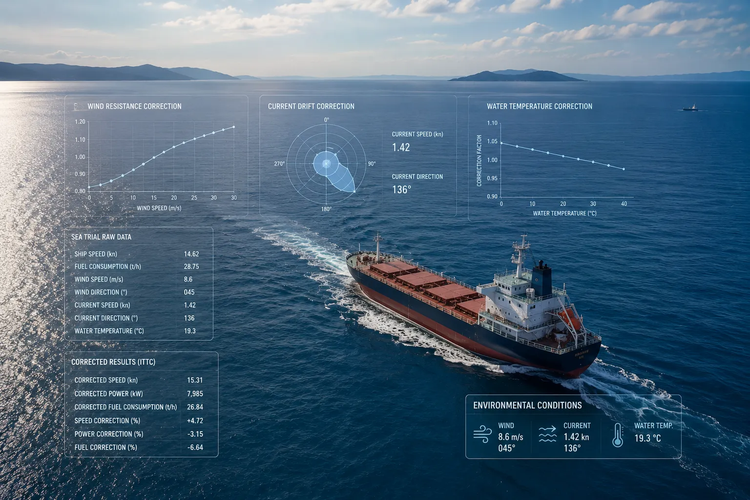 Data calibration and ITTC speed correction analysis