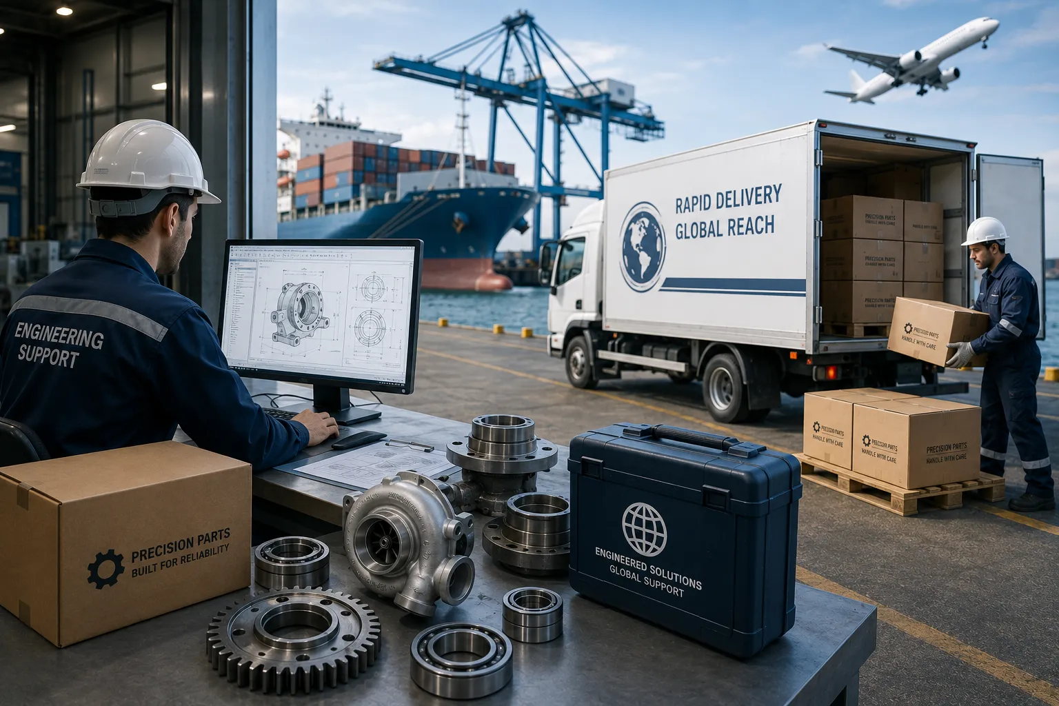 JUKO SHIP SERVE procurement workflow and engineering team cross-referencing parts