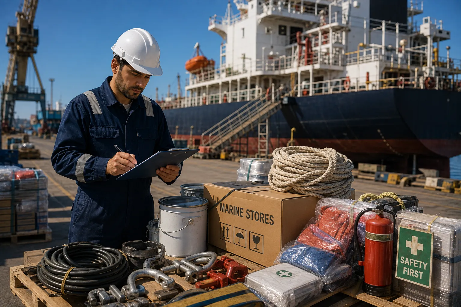 Initial vessel outfitting and maiden voyage preparation