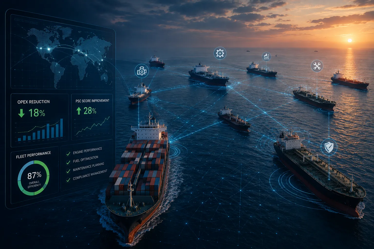 Bulk carrier fleet technical management optimization